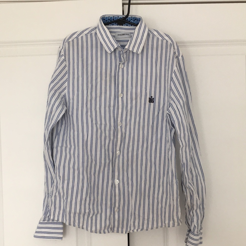 Bikkembergs striped shirt size 12yrs